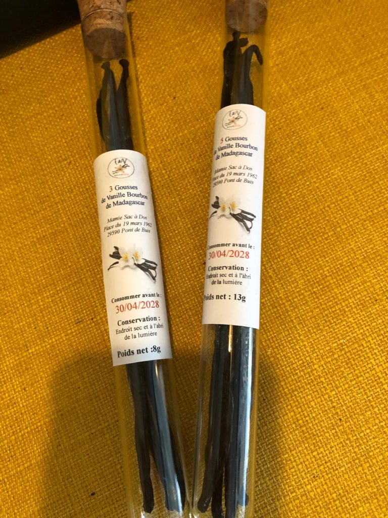 Gousses de vanille - Epicerie fine Mamie Sac à Dos - Traiteur Pont de Buis - Bretagne